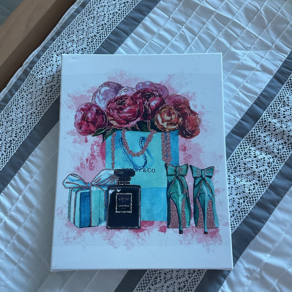 Floral and Fashion Canvas Art $20